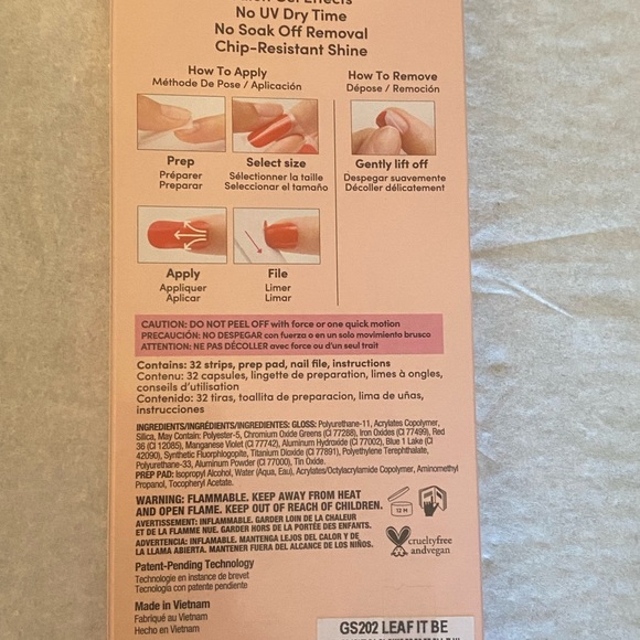 Dashing Diva GLOSS Gel Nail Strips in Leaf It Be - Picture 2 of 7